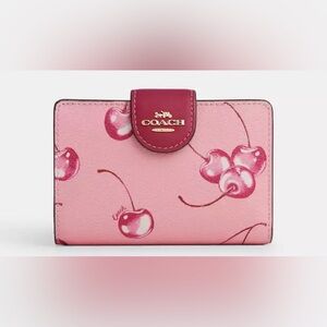 Coach Cherry Wallet - Barley Used